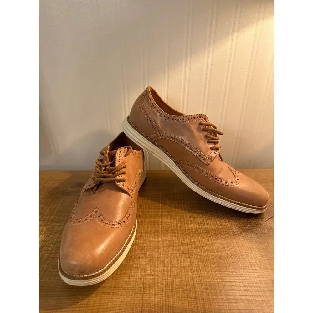 Cole Haan Grand.ØS Men's Wingtip Oxford Dress Shoes Size 10.5